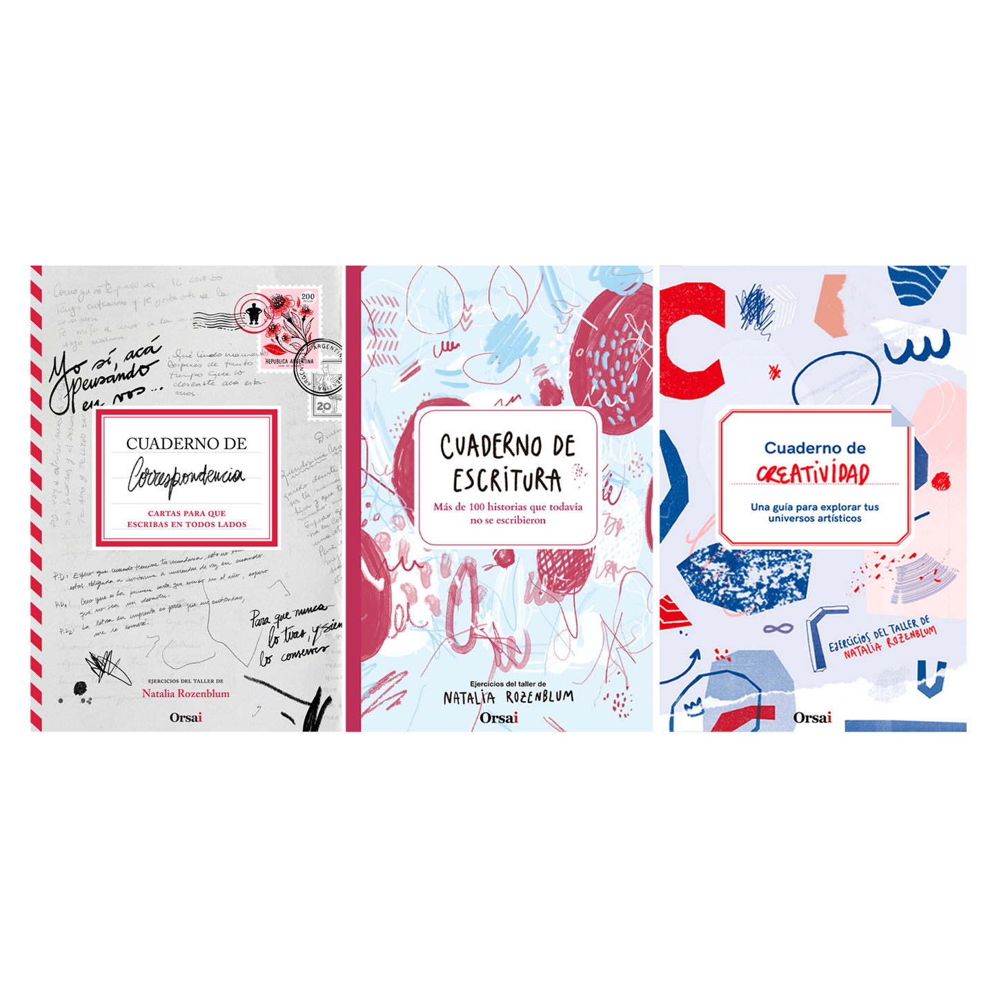 Cuaderno de Correspondencia + Cuaderno de Creatividad + Cuaderno de Escritura