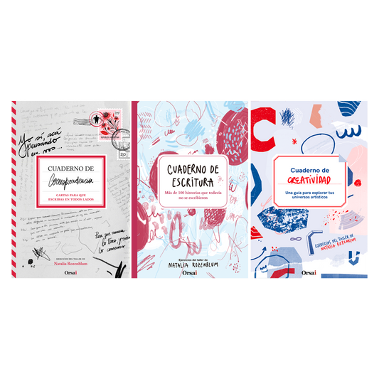 Cuaderno de Correspondencia + Cuaderno de Creatividad + Cuaderno de Escritura