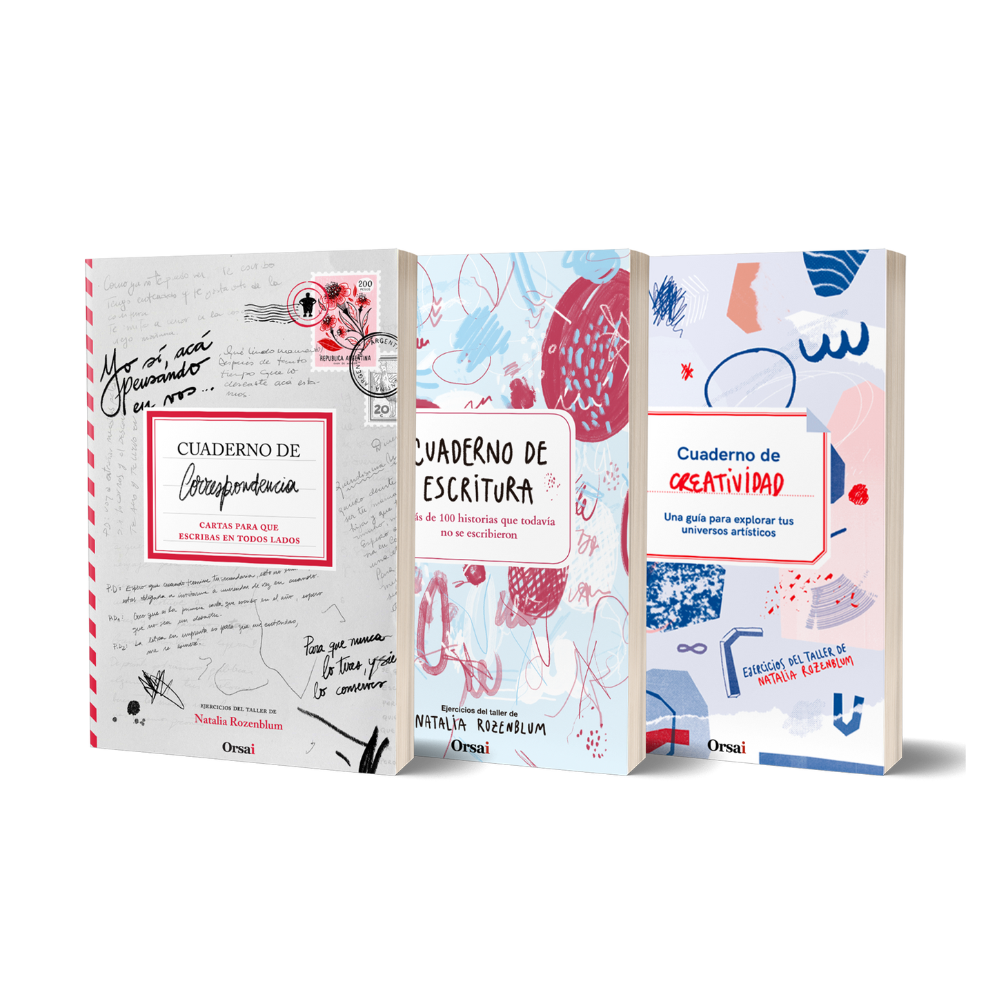 Cuaderno de Correspondencia + Cuaderno de Creatividad + Cuaderno de Escritura